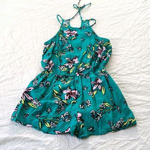 So Floral Romper with Pockets